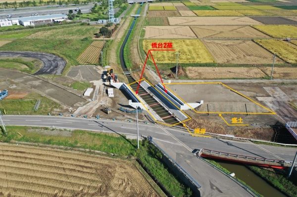 主要地方道新潟中央環状線（仮称）板井幹線排水路橋下部工工事 写真