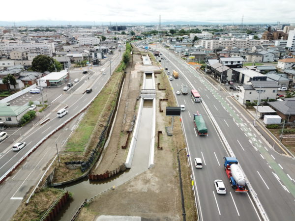 栗ノ木道路　栗ノ木川付替その6工事 写真