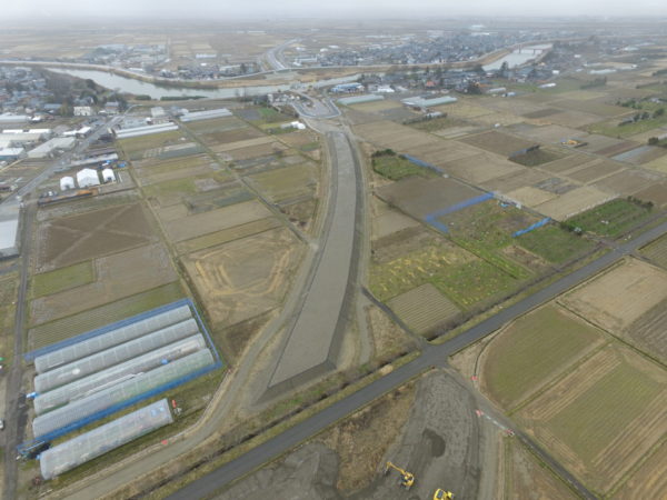 主要地方道新潟中央環状線(松橋地内)道路改良工事 写真