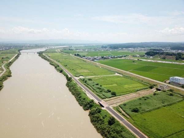 大河津分水路工事用道路その5工事 写真