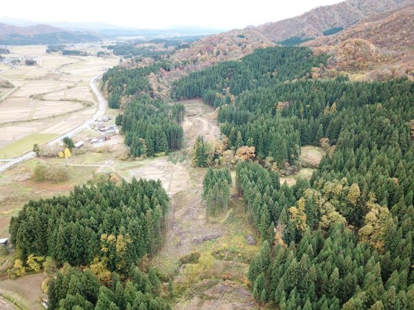 朝日温海道路　大須戸地区道路その1工事 写真