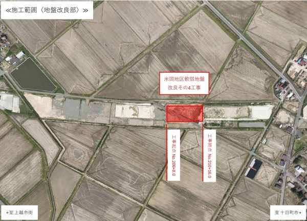 上沼道 米岡地区軟弱地盤改良その4工事 写真