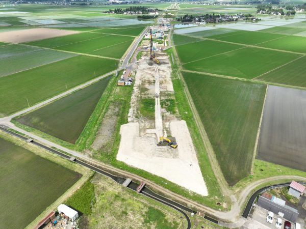 上沼道 米岡地区軟弱地盤改良その4工事 写真