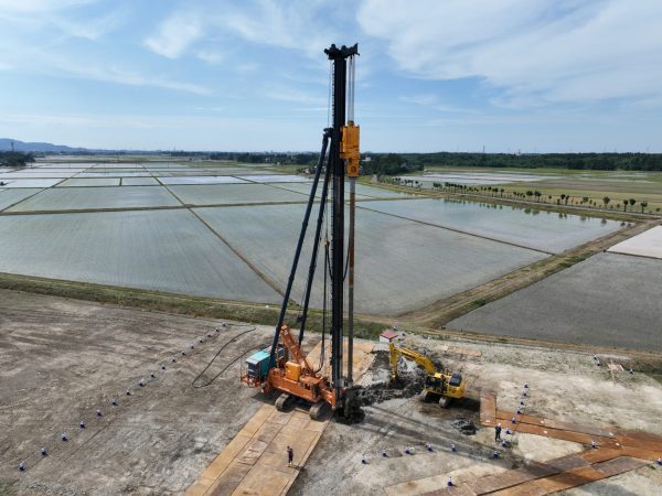 上沼道 米岡地区軟弱地盤改良その4工事 写真