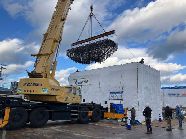 栗ノ木道路　栗ノ木高架橋下部（下り・Ｐ２１－２２）工事 写真