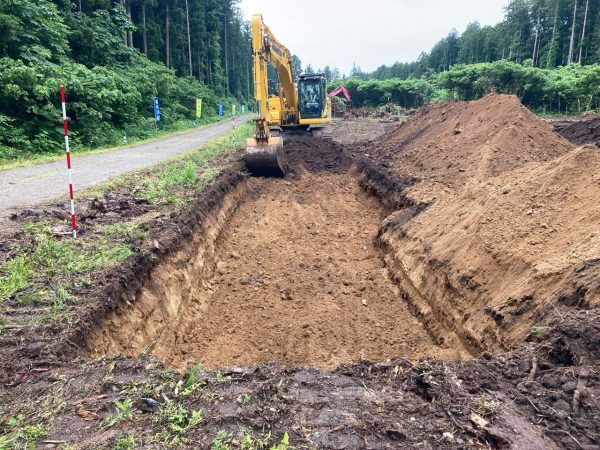 朝日温海道路　板屋越地区改良その3工事 写真