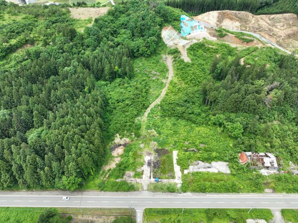 朝日温海道路 大須戸地区道路その12工事 写真