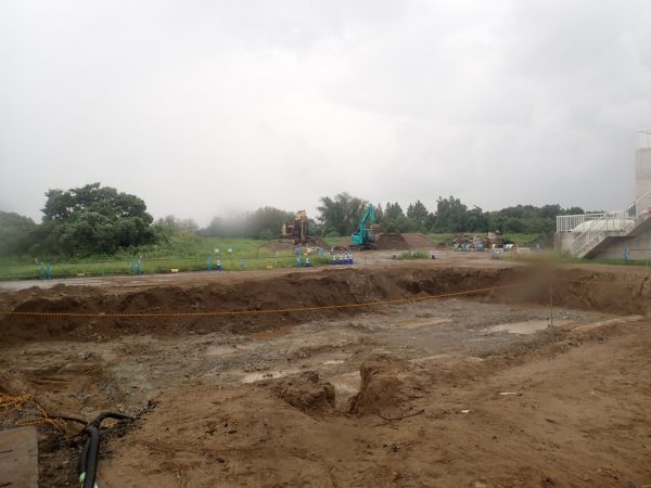 新潟処理場　分水槽撤去工事 写真