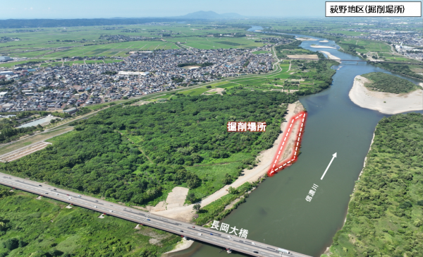 長岡地区河道掘削その１２工事 写真