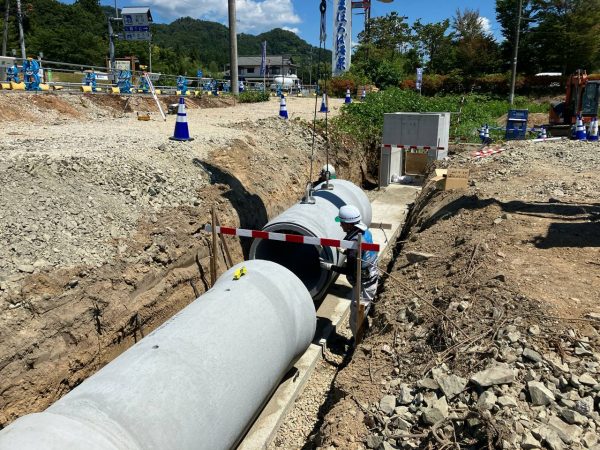 朝日温海道路 猿沢地区道路その９工事 写真