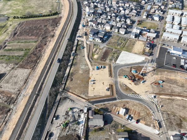 小須戸橋右岸取付道路その１工事 写真