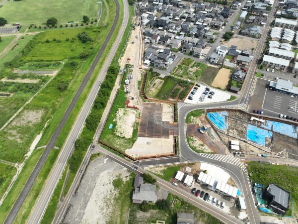 小須戸橋右岸取付道路その１工事 写真