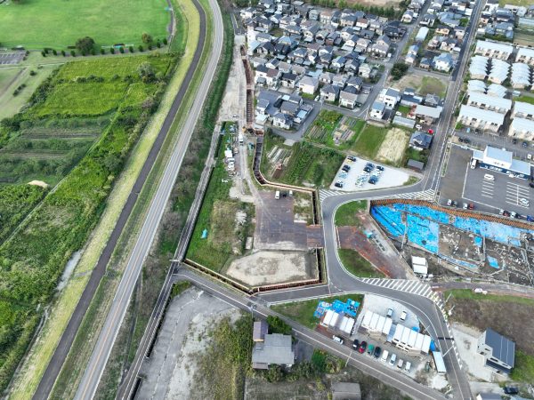 小須戸橋右岸取付道路その１工事 写真