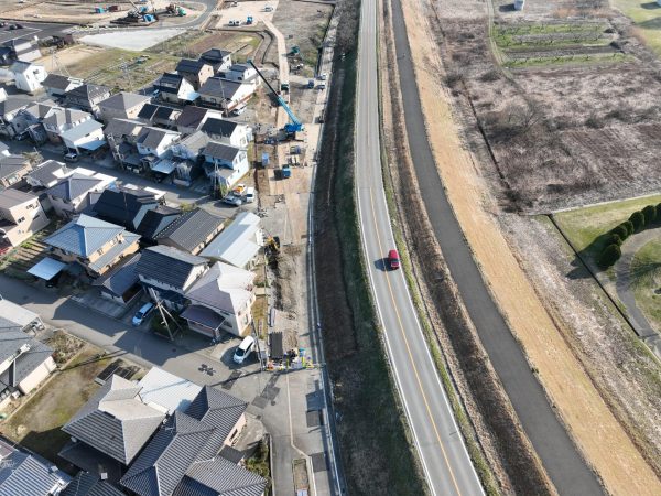 小須戸橋右岸取付道路その１工事 写真