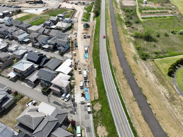 小須戸橋右岸取付道路その１工事 写真
