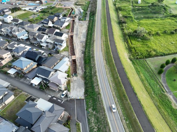 小須戸橋右岸取付道路その１工事 写真