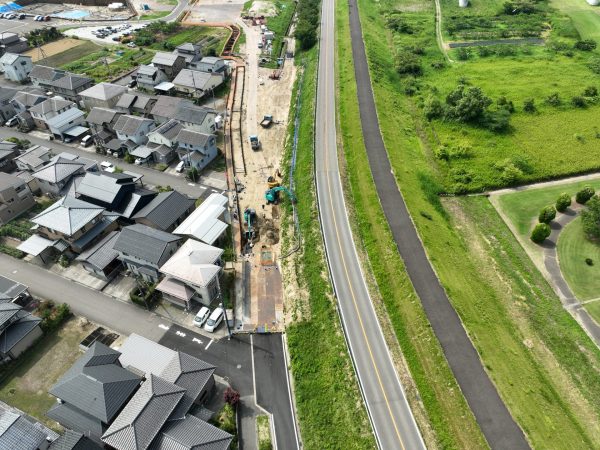 小須戸橋右岸取付道路その１工事 写真
