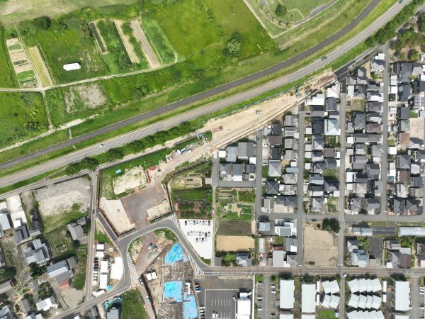 小須戸橋右岸取付道路その１工事 写真
