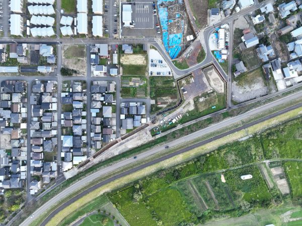 小須戸橋右岸取付道路その１工事 写真
