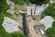 向沢・馬取川下流砂防堰提工事 写真